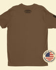 Airborne Classic PT Shirt (Coyote Brown) Back Photo