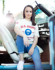 Airborne Classic White T-Shirt Female Lifestyle Photo