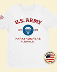 Airborne Classic White T-Shirt Front Photo