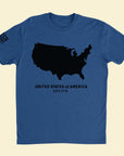 EST 1776 T-Shirt (Indigo Blue) Front