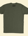 Flags Forward Military Green T-Shirt Back Photo