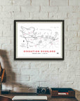 Operation Overlord Map Framed