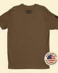 U.S. Paratroops Coyote Brown PT Shirt Back