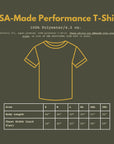 U.S. Paratroops Coyote Brown PT Shirt Size Chart