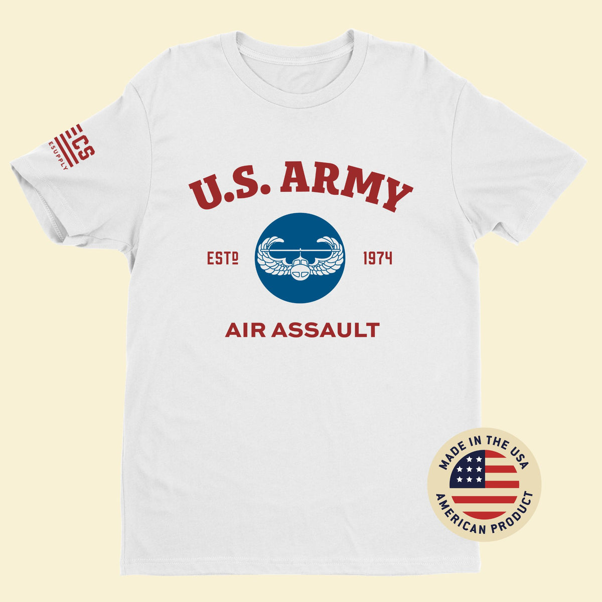 CIVVIESUPPLY Air Assault Classic T Shirt USA Made Army Licensed S