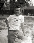 Warren "Skip" Muck from Band of Brothers Wearing US Paratroops T-Shirt