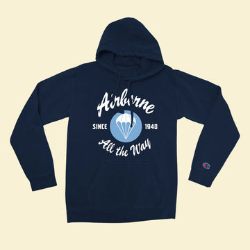 Airborne All the Way Hoodie (Champion) Front Photo