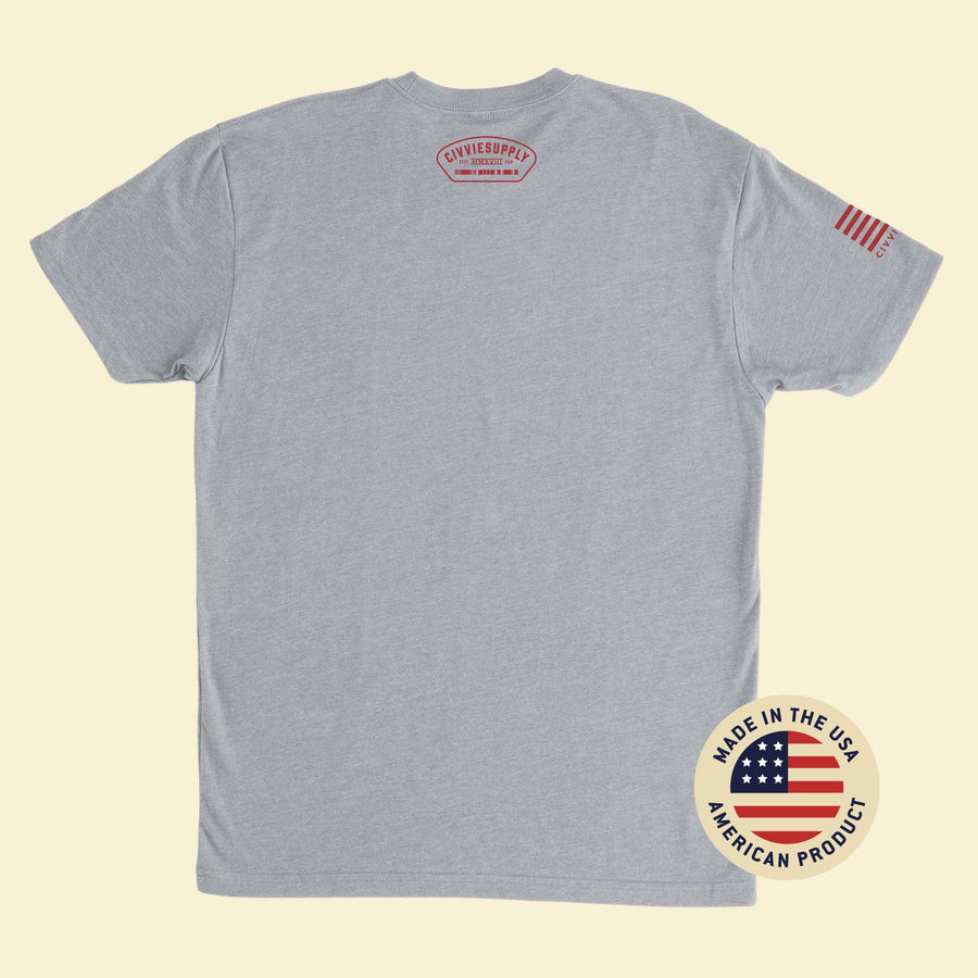 Airborne Classic Gray T-Shirt Back