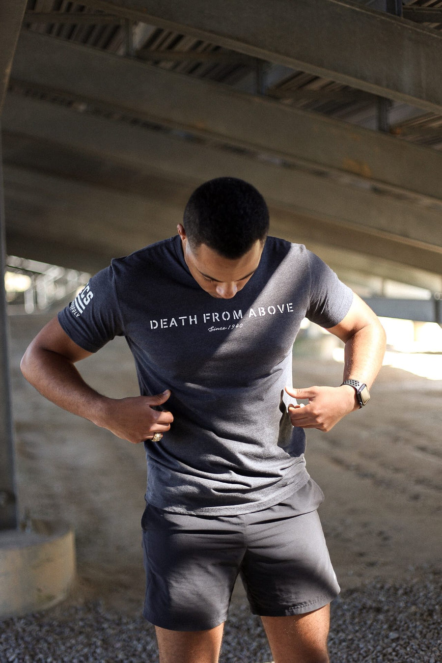 Death from Above T-Shirt Male Lifestyle Photo 1