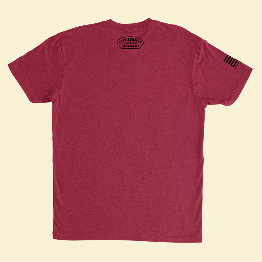 EST 1776 T-Shirt (Cardinal Red) Back