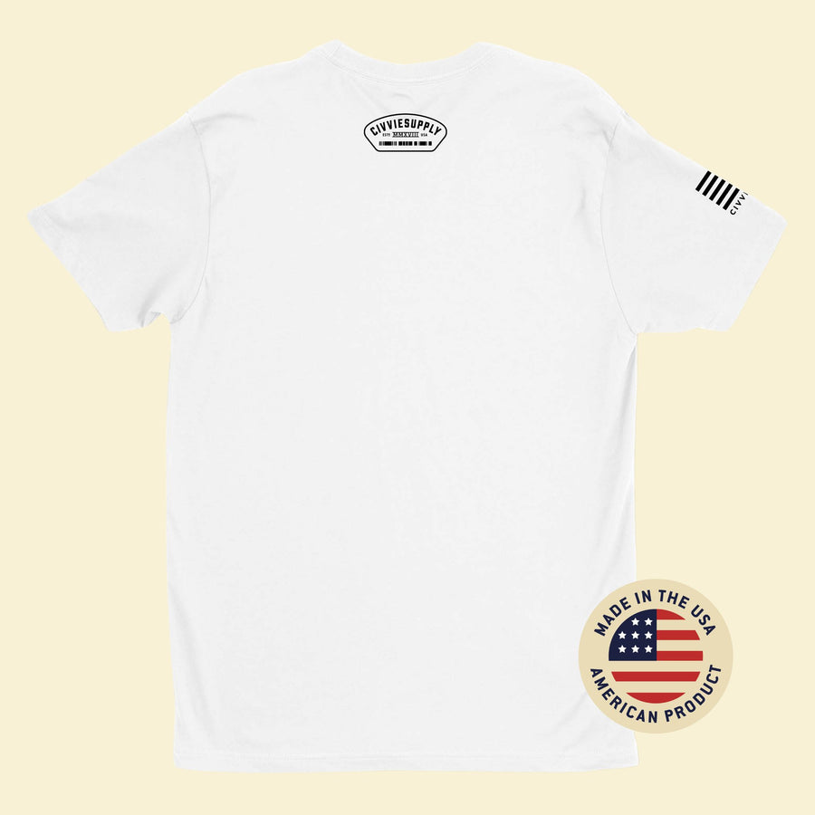 Fort Jackson — Victory Starts Here White T-Shirt Back