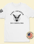Fort Jackson — Victory Starts Here White T-Shirt Front