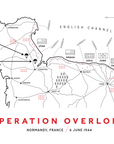 Map of Operation Overlord