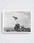 Raising the Flag on Iwo Jima Framed Photo