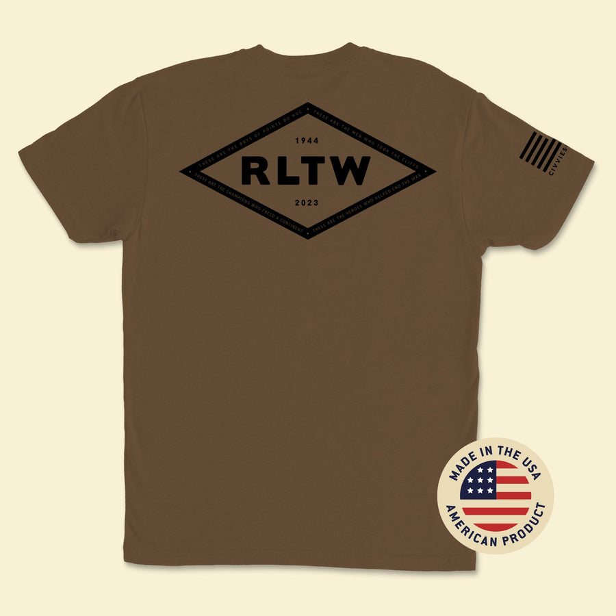 Rangers Lead the Way Coyote Brown PT Shirt Back