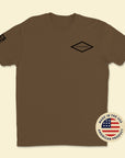 Rangers Lead the Way Coyote Brown PT Shirt Front