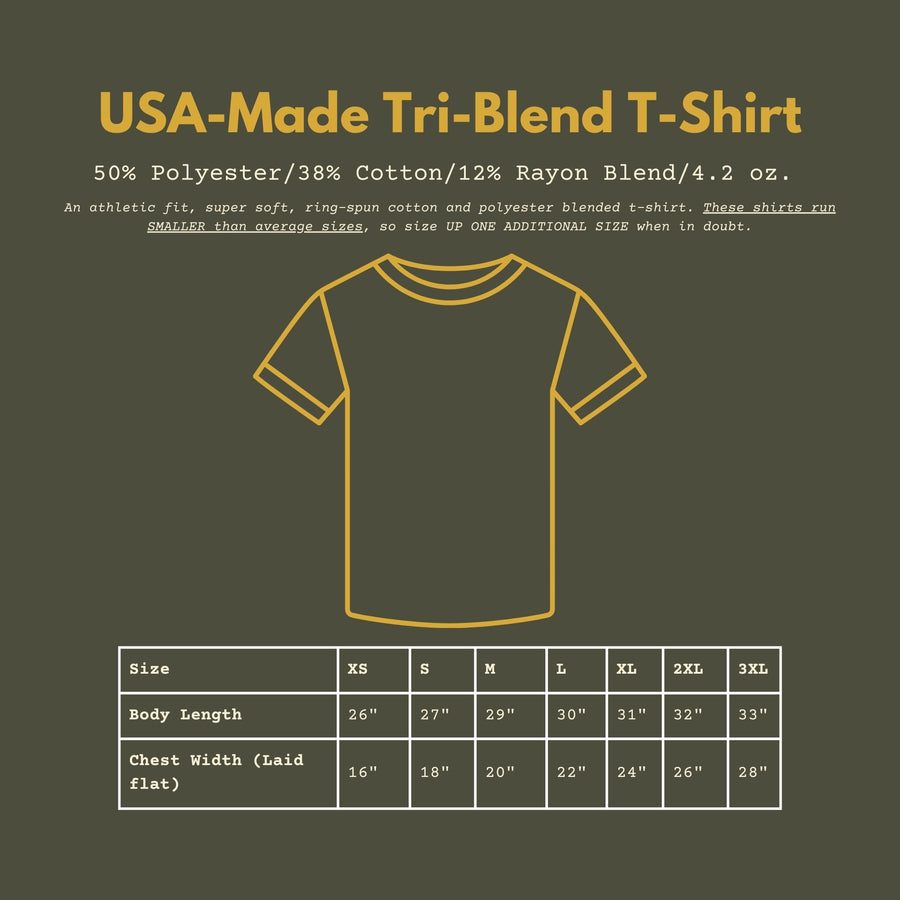 This We'll Defend T-Shirt Size Chart