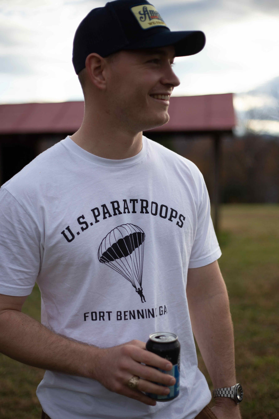 U.S. Paratroops T-Shirt Male Lifestyle Photo